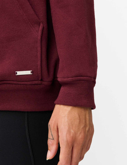 Sweaty Betty Premium Brushed Classic Hoody - Malbec Redimages4- The Sports Edit
