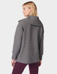 Sweaty Betty | Radiant Half Zip Sweatshirt -Charcoal | The