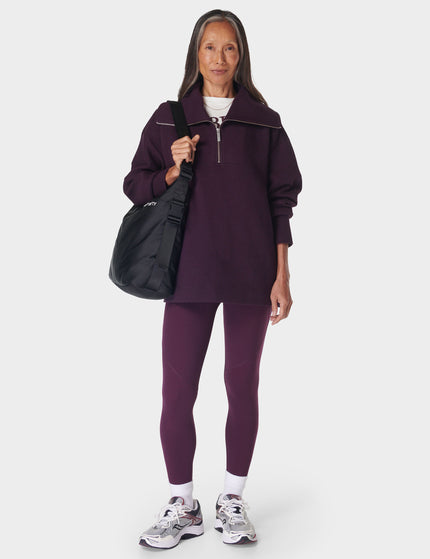 Sweaty Betty Radiant Half Zip Sweatshirt - Midnight Cherry Purpleimages5- The Sports Edit