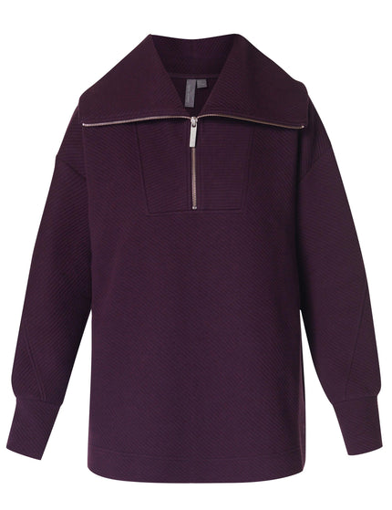 Sweaty Betty Radiant Half Zip Sweatshirt - Midnight Cherry Purpleimages6- The Sports Edit