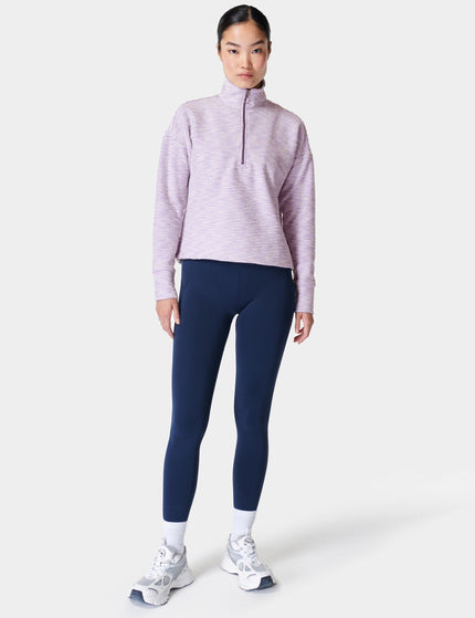 Sweaty Betty Rest Up Half Zip Pullover - Lily Purpleimages4- The Sports Edit
