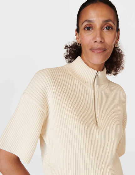 Sweaty Betty Retreat Rib Sweater - Studio Whiteimages3- The Sports Edit