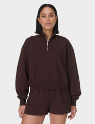 (取寄) スウェッティ ベティ レディース リバイブ クロップ ハーフ ジップ Sweaty Betty women Revive Crop Half Zip Tidal Blue Sweaty Betty Revive Crop Half Zip | Shopbop