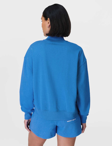 Sweaty Betty Revive Crop Half Zip - Tidal Blueimages2- The Sports Edit