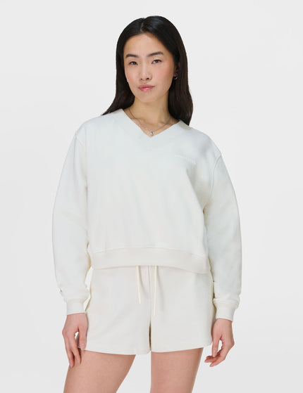 Sweaty Betty Revive Crop V-Neck Sweatshirt - Lily Whiteimages1- The Sports Edit