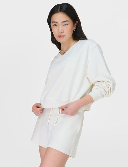 Sweaty Betty Revive Crop V-Neck Sweatshirt - Lily Whiteimages4- The Sports Edit