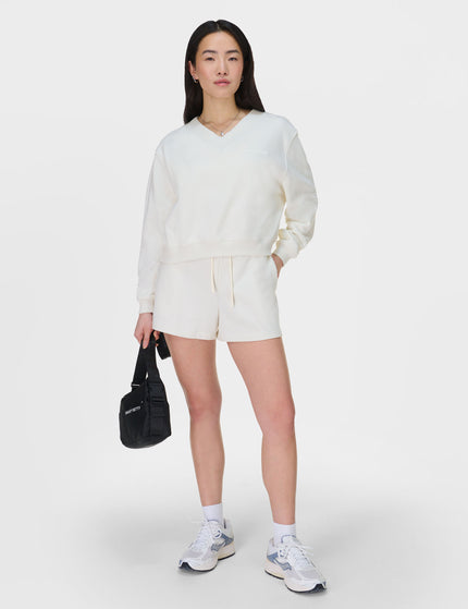 Sweaty Betty Revive Crop V-Neck Sweatshirt - Lily Whiteimages5- The Sports Edit