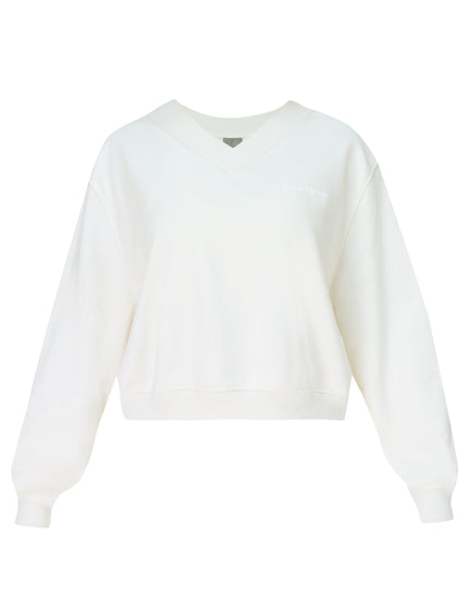 Sweaty Betty Revive Crop V-Neck Sweatshirt - Lily Whiteimages6- The Sports Edit