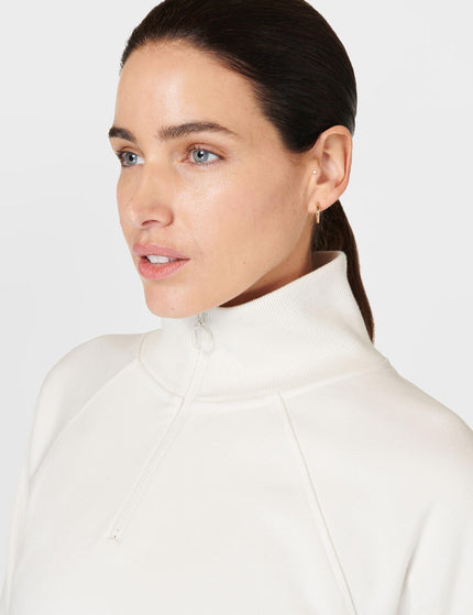 Sweaty Betty Revive Rib Half Zip Pullover - Lily Whiteimages4- The Sports Edit