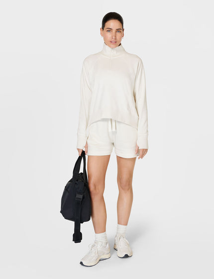 Sweaty Betty Revive Rib Half Zip Pullover - Lily Whiteimages7- The Sports Edit