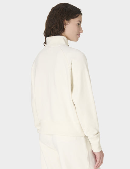 Sweaty Betty Revive Rib Mix Half Zip Sweatshirt - Lily Whiteimages2- The Sports Edit