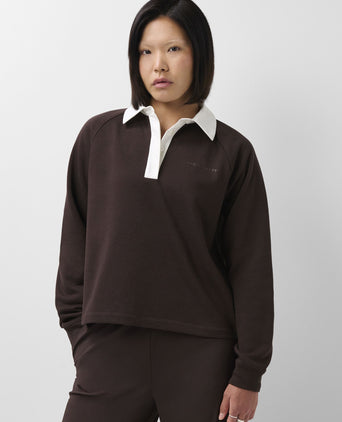 Revive Rugby Sweatshirt - Espresso Brown