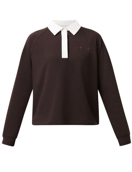 Sweaty Betty Revive Rugby Sweatshirt - Espresso Brownimages6- The Sports Edit