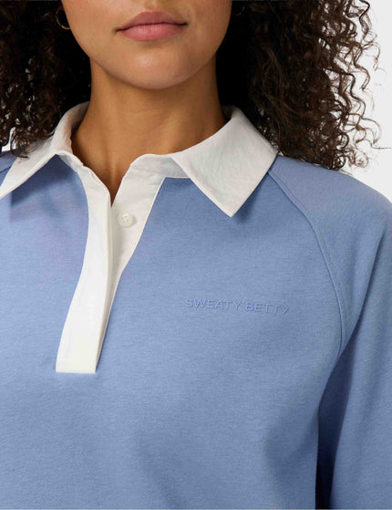 Sweaty Betty Revive Rugby Sweatshirt - Faded Blueimages3- The Sports Edit