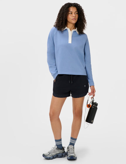 Sweaty Betty Revive Rugby Sweatshirt - Faded Blueimages5- The Sports Edit