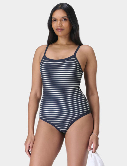 Sweaty Betty Riviera Swimsuit - Blue Coastal Stripeimages5- The Sports Edit