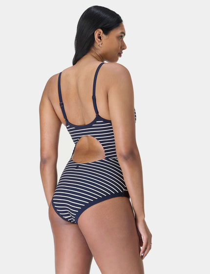 Sweaty Betty Riviera Swimsuit - Blue Coastal Stripeimages2- The Sports Edit