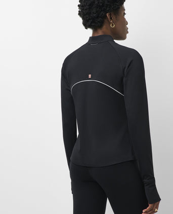 Runner's High Bonded Half Zip - Black