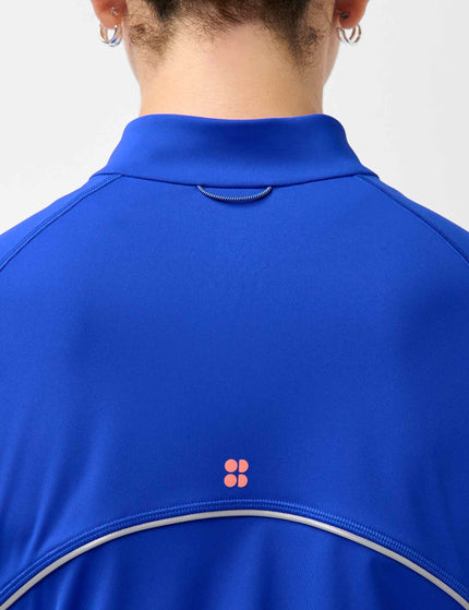 Sweaty Betty Runner's High Bonded Half Zip - Prussian Blueimages4- The Sports Edit