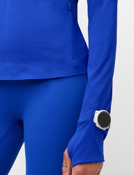 Sweaty Betty Runner's High Bonded Half Zip - Prussian Blueimages5- The Sports Edit