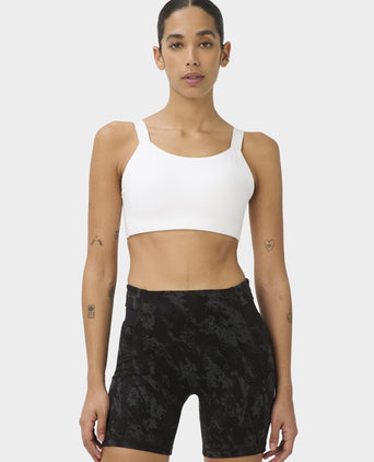 Runner's High High Support Sports Bra - White