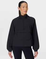 Sweaty Betty | Runners High Packaway Jacket - Blue | The Sports Edit