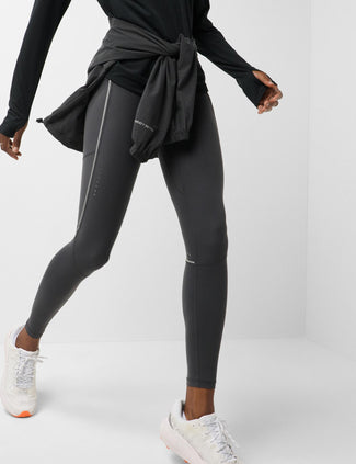 Runner's High Reflective Leggings - Soot Grey