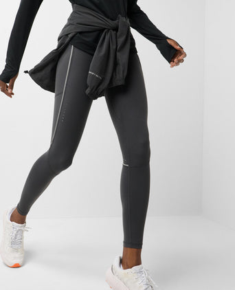 Runner's High Reflective Leggings - Soot Grey