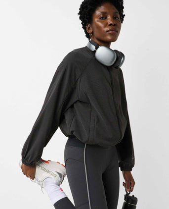 Runner's High Reflective Shell Jacket - Black Reflective