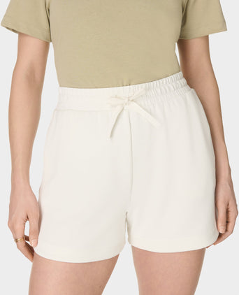Sand Wash CloudWeight High Waisted Shorts - Coconut Cream
