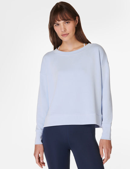 Sweaty Betty Sand Wash CloudWeight Pullover - Breeze Blueimages1- The Sports Edit