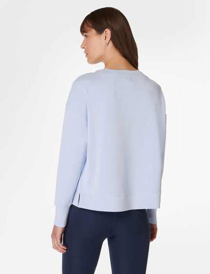 Sweaty Betty Sand Wash CloudWeight Pullover - Breeze Blueimages3- The Sports Edit