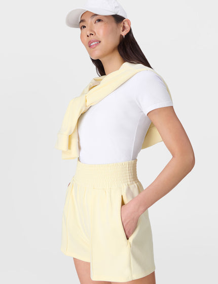 Sweaty Betty Sand Wash CloudWeight Shorts - Buttercream Yellowimages6- The Sports Edit