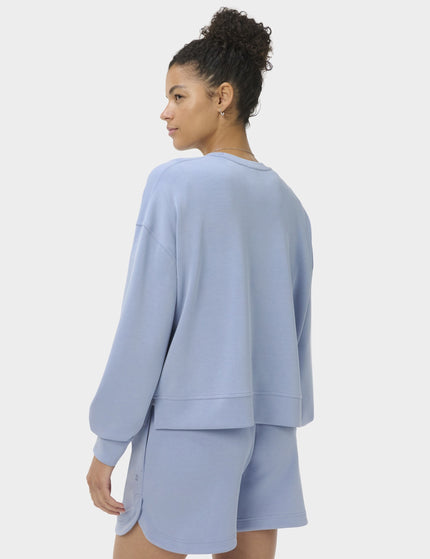 Sweaty Betty Sand Wash CloudWeight Sweatshirt - Laguna Blueimages2- The Sports Edit