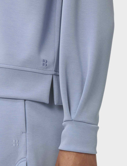Sweaty Betty Sand Wash CloudWeight Sweatshirt - Laguna Blueimages3- The Sports Edit