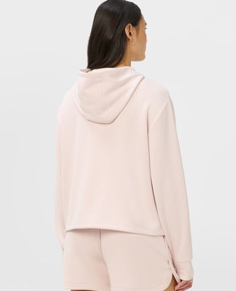 Sand Wash Crop Hoodie - Sundust Pink