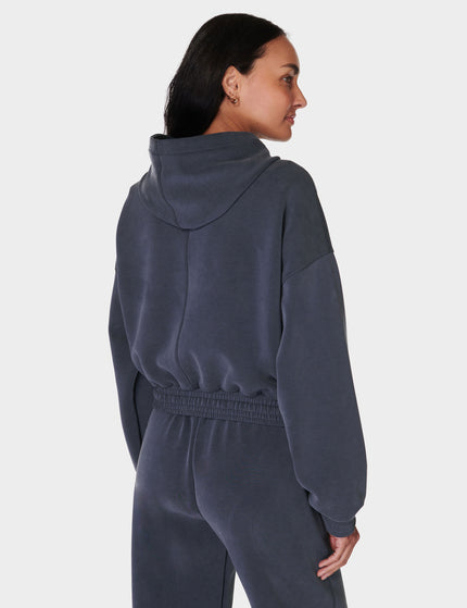 Sweaty Betty Sand Wash Crop Hoody - Navy Blueimages2- The Sports Edit