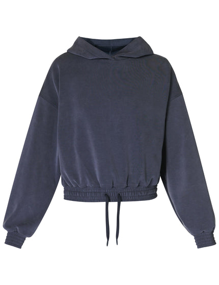 Sweaty Betty Sand Wash Crop Hoody - Navy Blueimages6- The Sports Edit