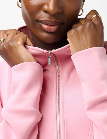 Sweaty Betty Sand Wash Half Zip Crop Sweatshirt - Deco Pinkimages3- The Sports Edit