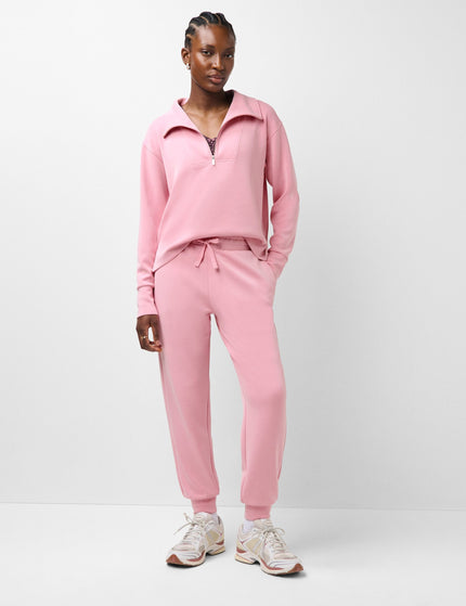 Sweaty Betty Sand Wash Half Zip Crop Sweatshirt - Deco Pinkimages5- The Sports Edit