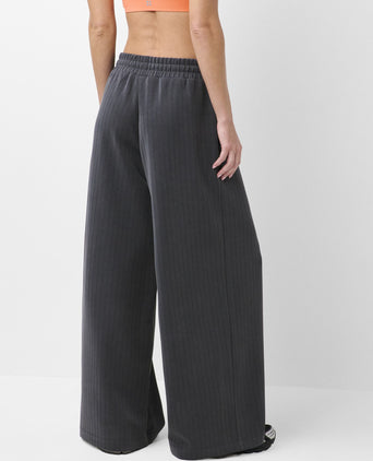 Sand Wash Pin Stripe Track Pant - Soot Grey