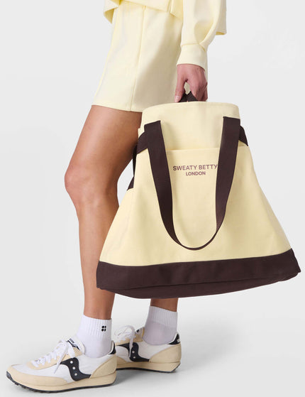 Sweaty Betty SB Canvas Bucket Bag - Buttercream Yellowimages7- The Sports Edit