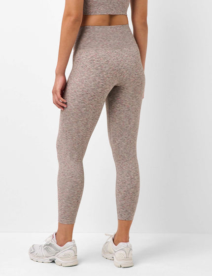 Sweaty Betty Seamless 7/8 Space Dye Leggings - Almond Beige Marlimages2- The Sports Edit