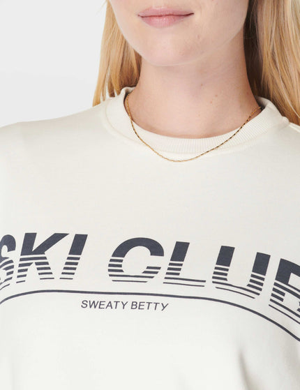 Sweaty Betty Ski Club Sweatshirt - Studio Whiteimages3- The Sports Edit