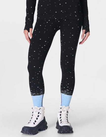 Sweaty Betty Snowflake Base Layer Legging - Blue Snowflake Jacquardimages1- The Sports Edit