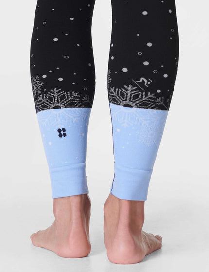 Sweaty Betty Snowflake Base Layer Legging - Blue Snowflake Jacquardimages4- The Sports Edit