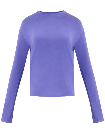 Sweaty Betty Soft Flow Studio Long Sleeve Top - Aura Blueimages8- The Sports Edit