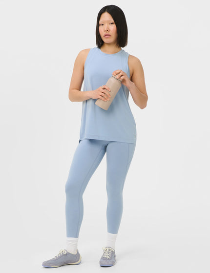 Sweaty Betty Soft Flow Studio Longline Vest - Laguna Blueimages5- The Sports Edit