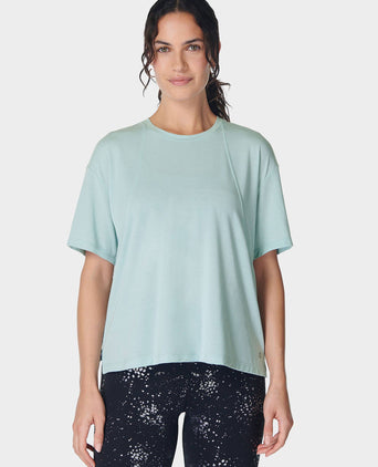 Soft Flow Studio T-Shirt - Muted Teal Blue