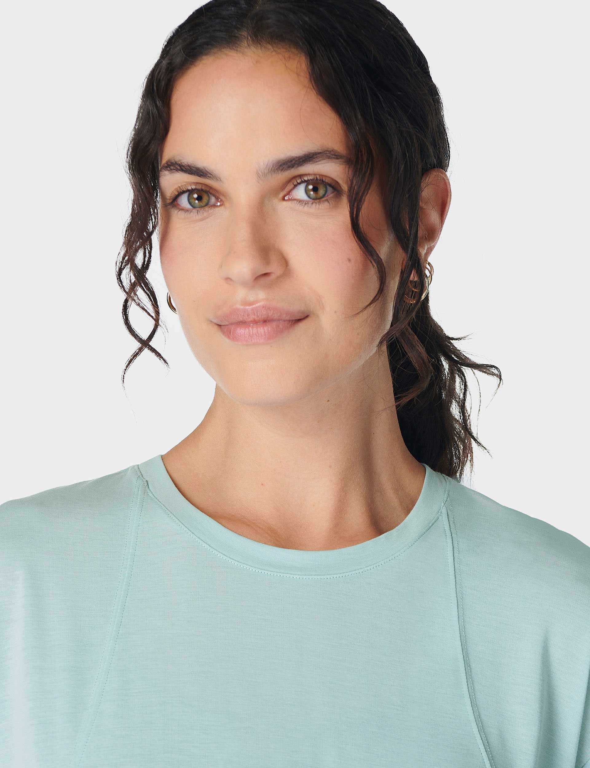Sweaty Betty Soft Flow Studio T Shirt Teal Blue The Sports Edit sweaty-betty-soft-flow-studio-t-shirt-teal-blue-the-sports-edit
